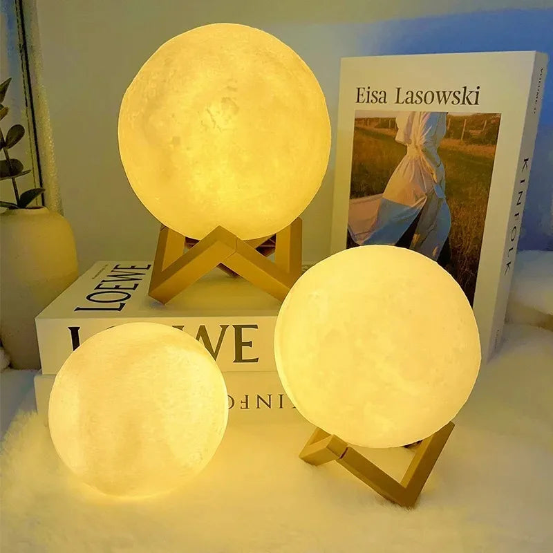 Children's Day Hand-Painted Moon Light DIY Kit Kindergarten Parent-Child Planet Night Light Activity