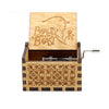 Wooden Hand Crank Theme Music Box Queen Jurassic Park Neverland Valentine’s Day Birthday Holiday Gift