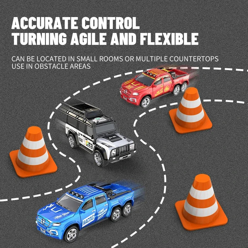 Mini 1/64 Alloy RC Car with 60-Minute Run Time