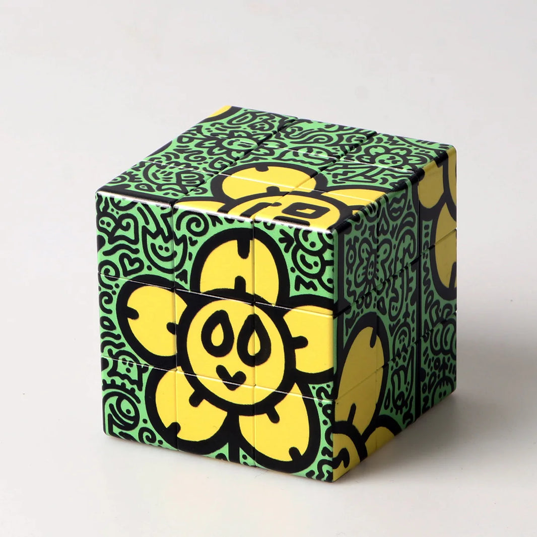 Magic Cube 3x3x3, Cartoon Alien Dollar Graffiti UV, Fun Stress Relief Puzzle, Professional Smooth Speed Game, Children's Toy Gift