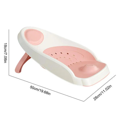 Ergonomic Baby Bath Support Seat – Non-Slip Shower Chair With Drain Holes & Temperature Sensing