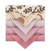 5 Pcs Baby Cotton Square Towel – Muslin Cloth, Infant Hand/Face Washcloth, Feeding Bib, Burp Cloth & Saliva Towel - Kidzy Market