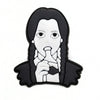 PVC Shoe Charms — Wednesday Cartoon Fantasy Shoe Decorations for Shoes, Backpacks & Wristbands | 1 pc, 2.5–3 cm (≈1.0–1.2 in)