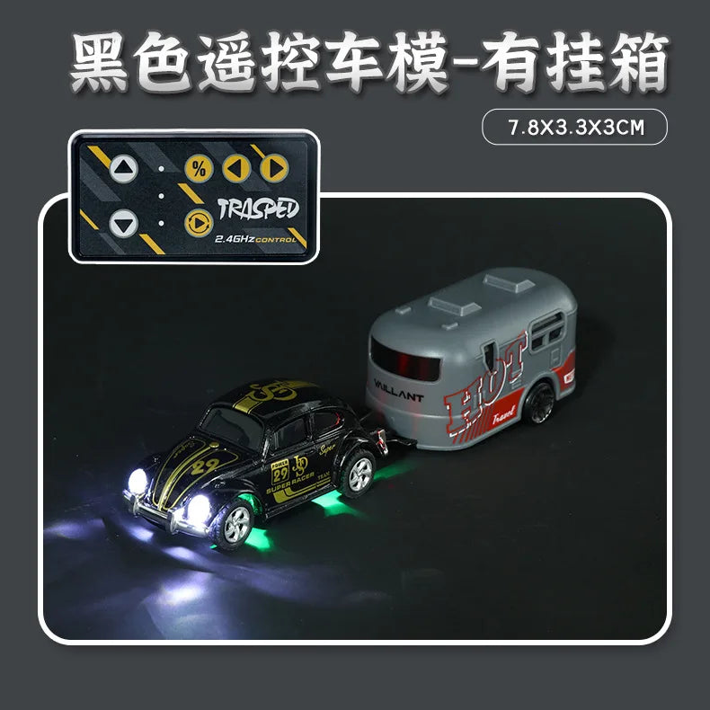 Wireless Mini Beetle Alloy RC Car with Mobile Phone Control