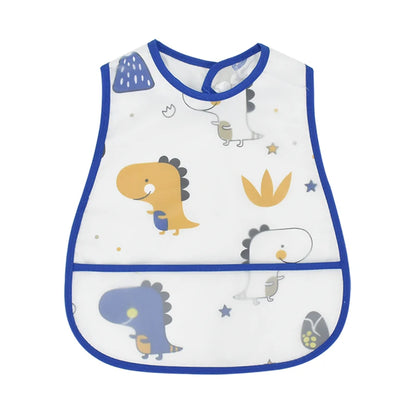 2023 New Cartoon Pattern EVA Waterproof Baby Bibs – Adjustable Feeding Apron with Pocket for Kids, Baby Burp Cloths - Kidzy Market