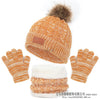 Boys & Girls Winter Beanie Hat, Scarf & Gloves Set – Knit Fleece Lined Thermal Set for 1-5 Years Old Kids, Thick & Warm Winter Accessories