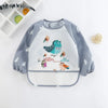 Waterproof Long-Sleeve Baby Bib – Cute Cartoon Apron with Pocket for Self-Feeding (0-3Y) - Kidzy Market