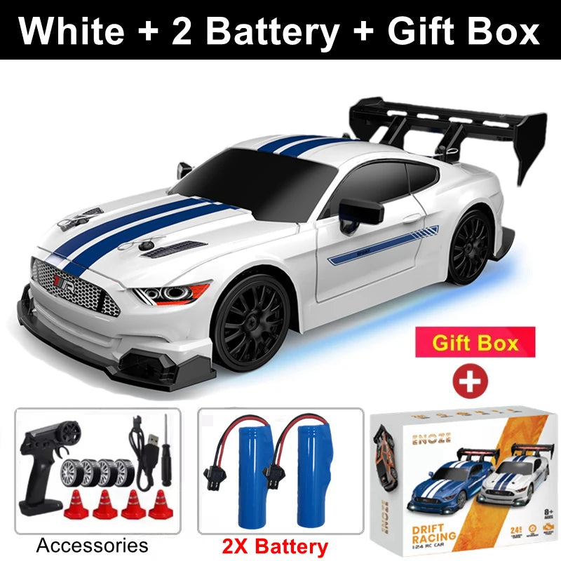 Oike 1:24 Remote Control Drift RC Car with 4WD and 2.4G Radio Control