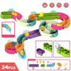 Baby DIY Assembling Track Slide Bath Toy Set with Suction Cups and Duck