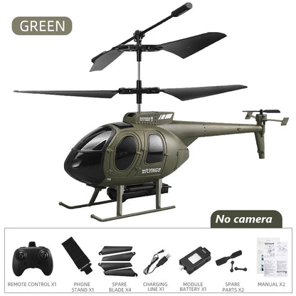 Military RC Helicopter – 4CH Remote Control with 4K Camera, LED Lights, and Altitude Hold