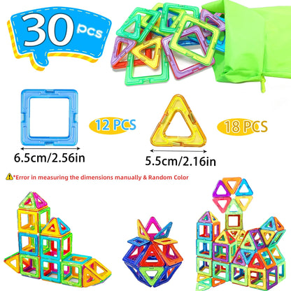 Big Magnetic Building Blocks 3D STEM Educational Constructor Set