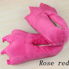 Funny Animal Plush Indoor Slippers for Women — Warm Soft Paw, Monster & Dinosaur Claw Slip-On with Rubber Sole