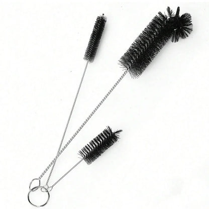 Living and Giving 3-Piece Set of Bottle Cleaning Brushes - Kitchen Nylon Multifunctional Cleaning Brush Set