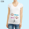 Cute Pregnant Women Maternity Clothes Baby Print Funny T-shirt - Summer Maternity Top, Pregnancy Announcement New Baby Tee