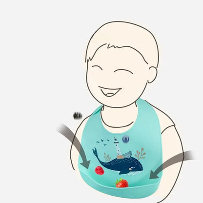 Adjustable Waterproof Baby Bibs – Cartoon Animal Design for Newborns & Infants, Perfect for Saliva & Dribble Protection - Kidzy Market