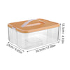 Stackable Brick-Shaped Toy Storage Box with Lid - Transparent Plastic Building Block Organizer for Kids