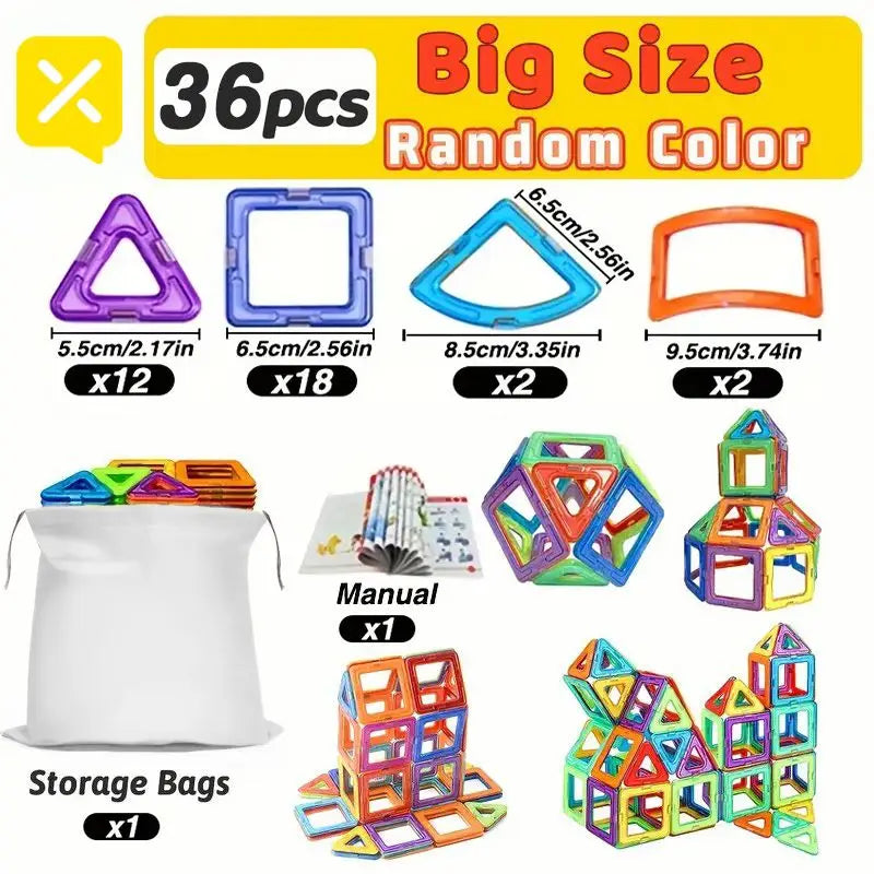 DIY Magnetic Building Blocks Mini and Big Size Construction Set