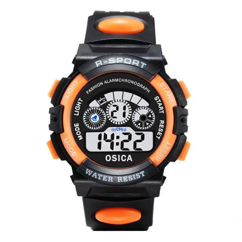 Children’s Sport Watch Silicone Strap Waterproof LED Digital Watch for Kids Students Girls and Boys Wristwatch