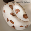 Soft Maternity Pillow – Pregnancy Pillow Support for Back and Belly of Pregnant Women, Printed Bear Pattern Sleeping Pillow