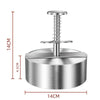 Hamburger Patty Maker Press 304 Stainless Steel Non-Stick Manual Rice Ball Mold
