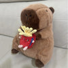 Capybara Plush Backpack – Kawaii Fashion Fur Plushie Shoulder and Mini Knapsack Bag for Kids and Girls