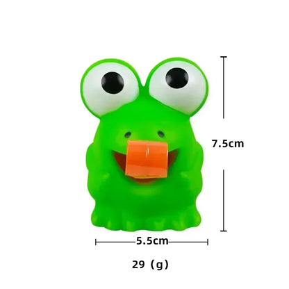 Frog Mask Wagging Tongue Lick Cards - Board Game for Children, Family Party Toy, Antistress Funny Desktop Puzzle Game