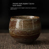 Japanese Handmade Rough Pottery Tea Cup — Porcelain Kung Fu Tea Single Cup, Antique-Style Gift