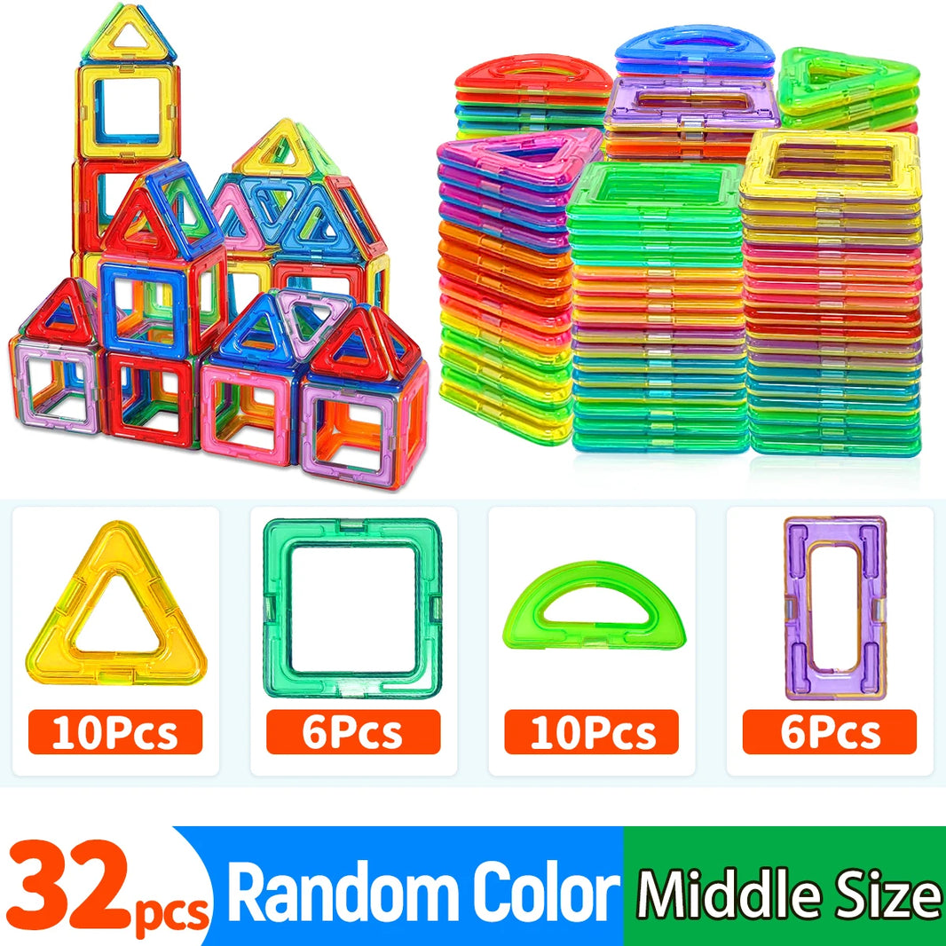 Magnetic Building Blocks Medium Size DIY STEM Construction Toy