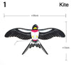 30m Kite Line with Plastic Eagle Kite – DIY Flying Bird Kite for Children, Large Eagle Kite, Family Trip Gift
