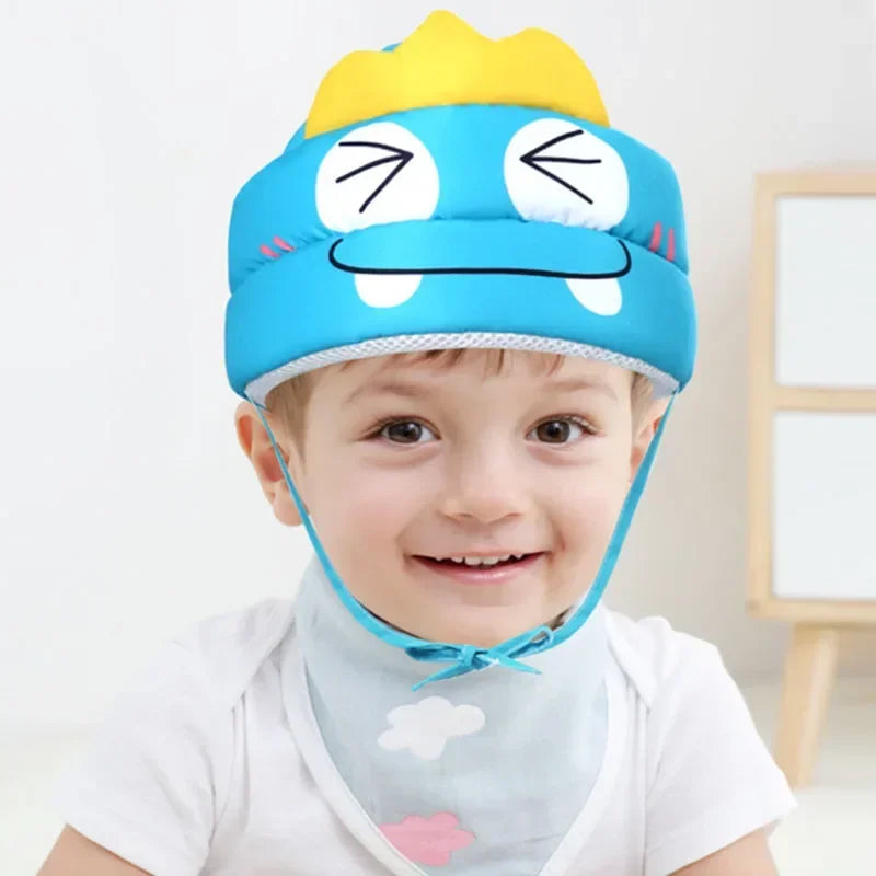 Baby Safety Helmet, Soft Head Protection Hat, Adjustable Anti-Fall Crash Cap