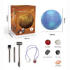 Children's Archaeology Digging Treasure Kit - Solar System Gem Ore Exploration, Science Education Toy for Kids
