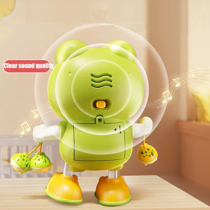 Electronic Pets Dancing Toy with Swing Light and Music – Cute Frog Cartoon Animal Baby Learning to Crawl Toy, Perfect Gift for Kids