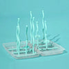 Baby Bottle Drying Rack - Portable Cleaning Dryer Storage Holder for Feeding Bottles, Accessories, and Drain Tray