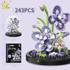 HUIQIBAO MOC Eternal Bouquet Micro Building Blocks – DIY Flower Model and Home Desk Decoration Toy for Kids