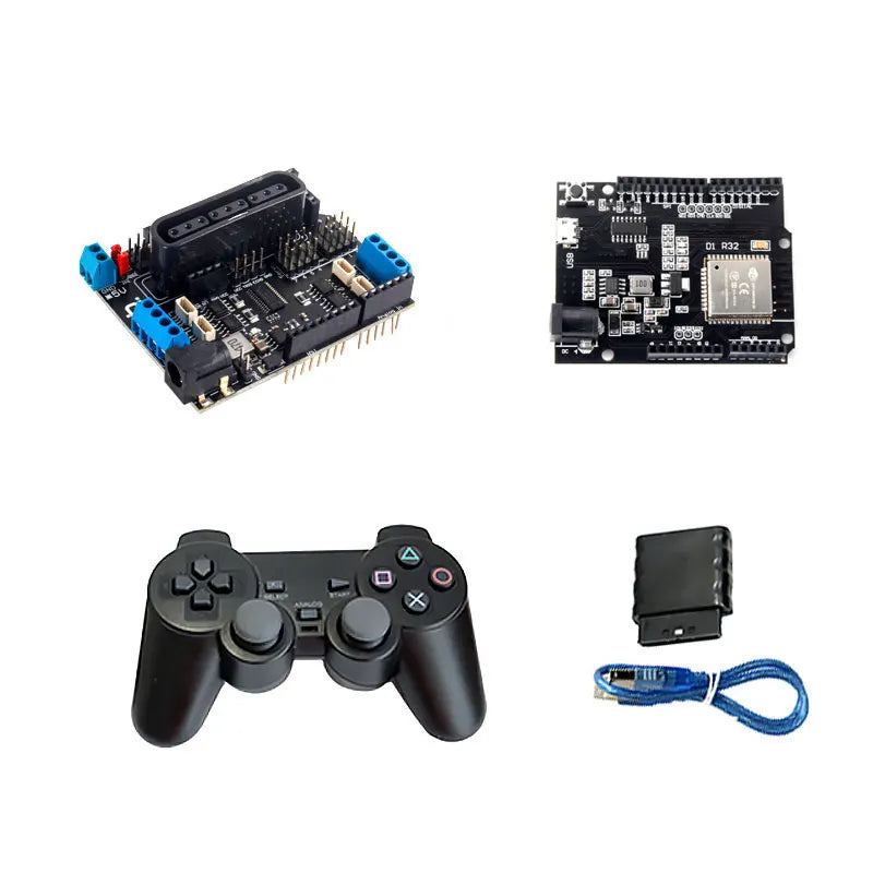 360° 6 DOF Robot Metal Alloy Mechanical Arm Claw Kit MG996R for Arduino, Robotics Educational Kit, PS2 Programmable Toy