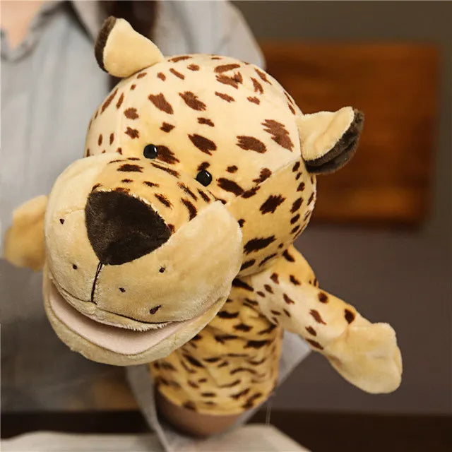 Soft Plush Horse Hand and Finger Puppet, Cartoon Toy for Kids Party Decoration