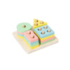 Educational Rainbow Tower Four Column Shape Twist Baby Toy