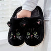 Cute Cat Plush Slippers – Fluffy Slip-On Indoor Platform Slides for Women & Men, Warm Fuzzy Home Slippers