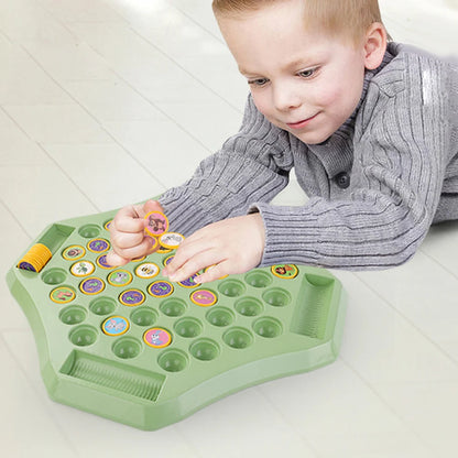 Animal Flip Chess Board Game Cognitive Memory Board Game for Kindergarten and Preschool Gatherings