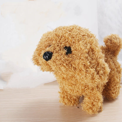 Intelligent Simulation Electric Pet Robot Dog Plush Toy with Wagging, Barking, and Walking Functions, Interactive Gift