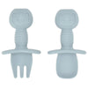 4Pcs Baby Safe Silicone Dining Plate Set - Cute Cartoon Smile Face Children Dishes, Retro Kids Tableware Set (BPA-Free)