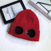 Unisex Knit Ski Beanie with Built-In Goggles — Windproof, Anti-Slip Ear-Protection Winter Hat, One Size Fits Most (54–60 cm / 21–23.6 in)
