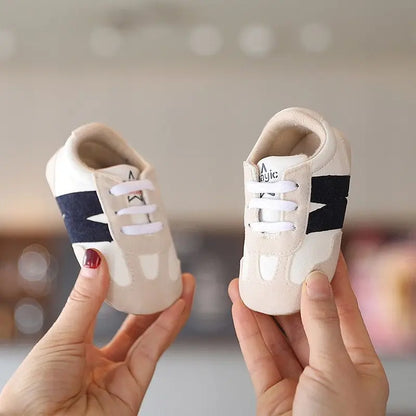 Newborn Baby Classic Sneakers – Anti-Slip Casual Shoes for Boys & Girls, 0-18 Months