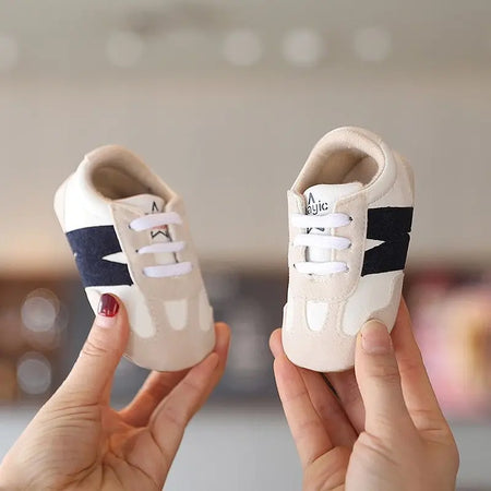 Newborn Baby Classic Sneakers – Anti-Slip Casual Shoes for Boys & Girls, 0-18 Months