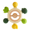 1pc Baby Teether Music Rattle - Animal Crochet Rattle, Elephant & Giraffe Wooden Ring, Babies Gym Montessori Children’s Toys