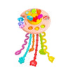 Cartoon Duck Astronaut Pull String Toy – Montessori Activity for Development, Silicone Teething and Sensory Grip Training Educational Toy