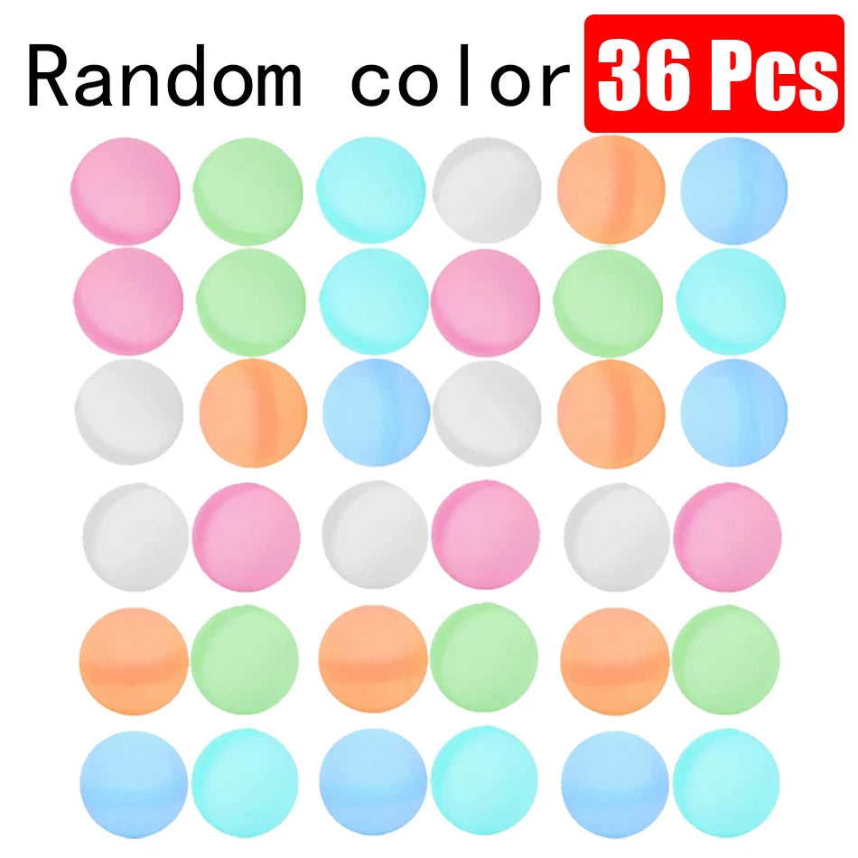1 to 60-Piece Reusable Silicone Magnetic Water Balloons Set for Pool Games and Water Play