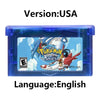 GBA Game Cartridge (32-bit, Pokemon Series, Odyssey Cloud White, FireRed & Silver Rival Rom Hack)