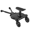 Universal Stroller Step Board Adapter with Seat for Second Child Jogger Twins Scooter Baby Pram Hitchhiker Bumper