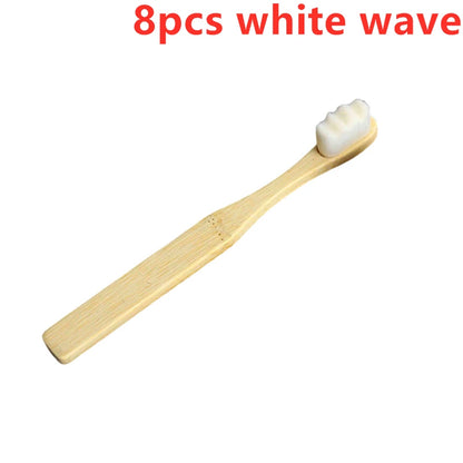 New Bamboo Toothbrush for Kids Children, Biodegradable Extra Soft Bristles, 20000 Soft Natural Bristle Toothbrush
